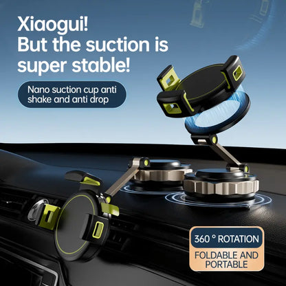 Magnetic Phone Mount Car Phone Mount Adjustable Multi-Functional Super-Strong 360° Rotating Touch-Sensitive Essential Travel Accessory for Motorists Mag Safe