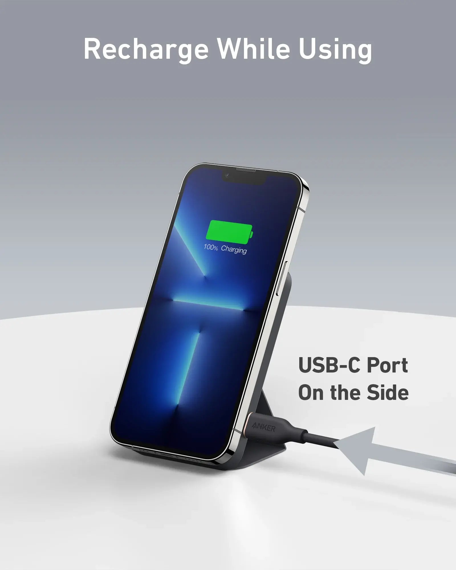 #Summervibes Anker Magnetic Power Bank, Built-In Foldable Stand, USB-C Port on the Side, 5,000Mah Capacity, Perfectly Compatible with Iphone 17/16/15/14/13 Series