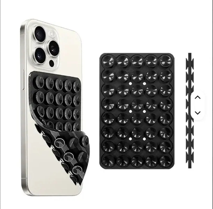 Seasonal Essentials Strong Grip Double Sided Silicone Suction Cup Phone Case Holder Hands-Free Stand Mobile Accessory for Selfies and Videos Waterproof Portable Versatile Compatibility