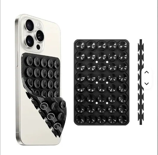 Seasonal Essentials Strong Grip Double Sided Silicone Suction Cup Phone Case Holder Hands-Free Stand Mobile Accessory for Selfies and Videos Waterproof Portable Versatile Compatibility