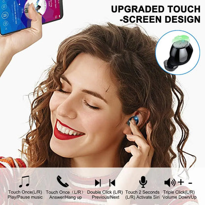 Q16 True Wireless Earbuds with Charging Case Bluetooth 5.0 Earphones for Music and Calls