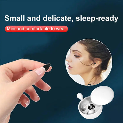 MSHUKCOE Mini Invisible Headphones Bluetooth 5.4 True Wireless In-Ear Earphones Sport Audio Earbud Audifonos Bluetooth Wireless Headphones Noise Cancelling Headphones Gamingheadset