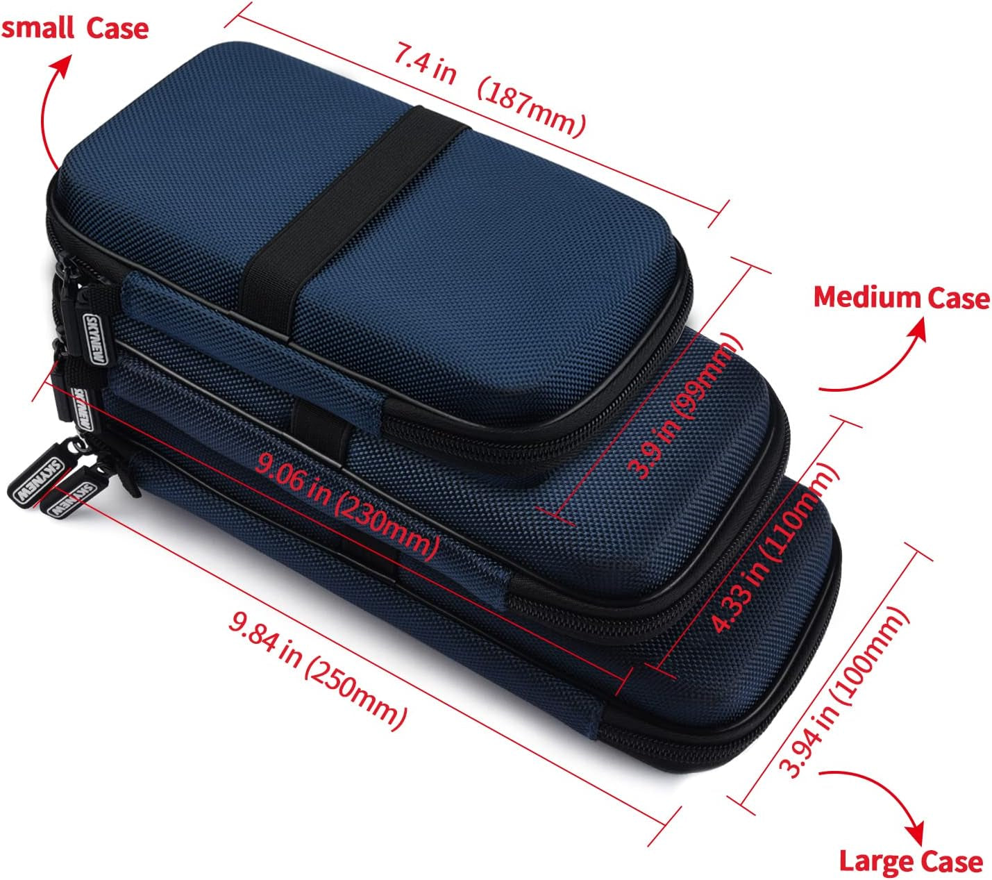 Hard Drive Carrying Case  Power Bank Case Compatible with Anker Power Core 26800Mah/Powercore 26800Mah, Ravpower, Miady 10000Mah, Seagate 1TB/2TB, Sandisk 500GB/1TB/2TB, Lanluk Portable Charger