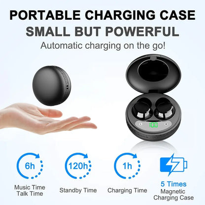 Q16 True Wireless Earbuds with Charging Case Bluetooth 5.0 Earphones for Music and Calls