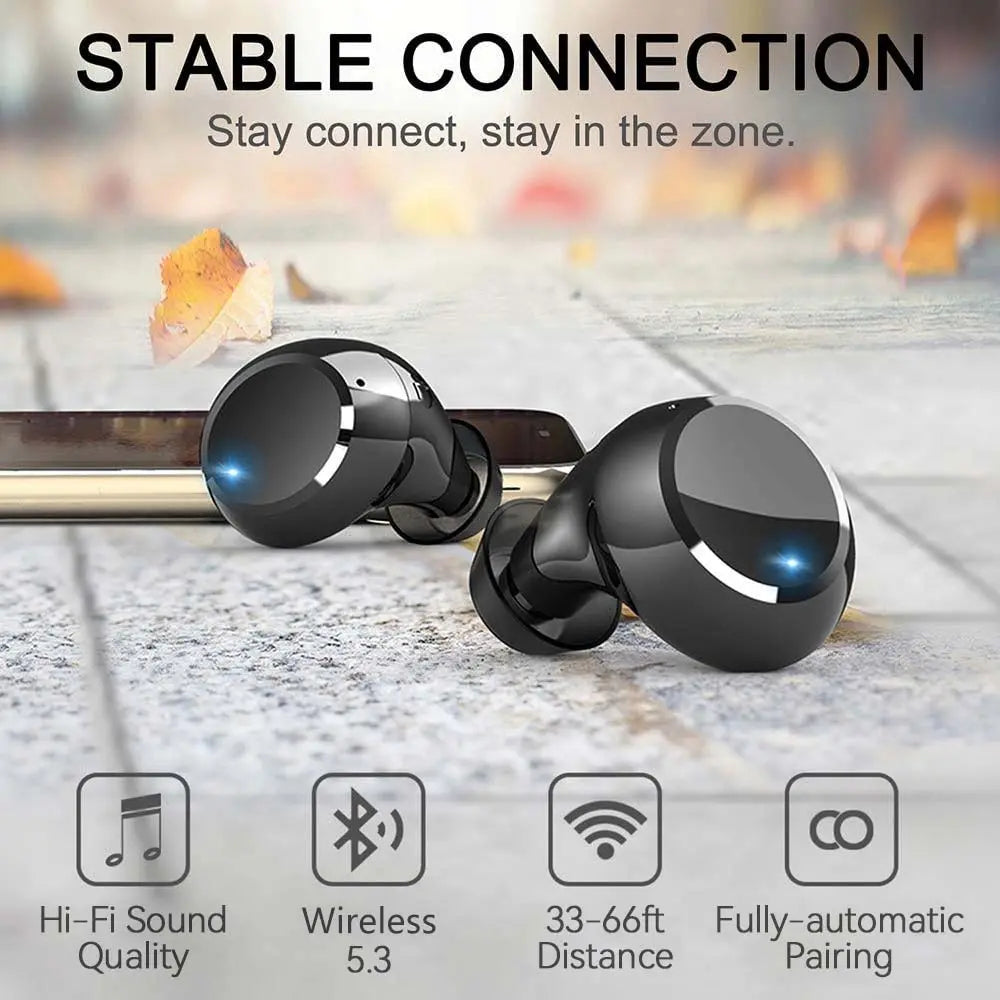 Q16 True Wireless Earbuds with Charging Case Bluetooth 5.0 Earphones for Music and Calls