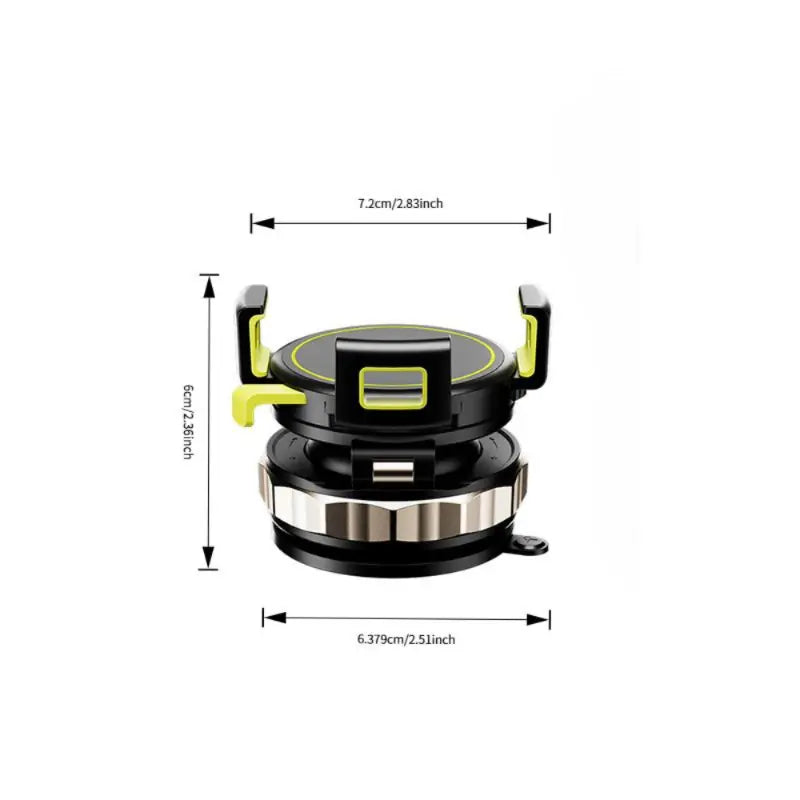 Magnetic Phone Mount Car Phone Mount Adjustable Multi-Functional Super-Strong 360° Rotating Touch-Sensitive Essential Travel Accessory for Motorists Mag Safe