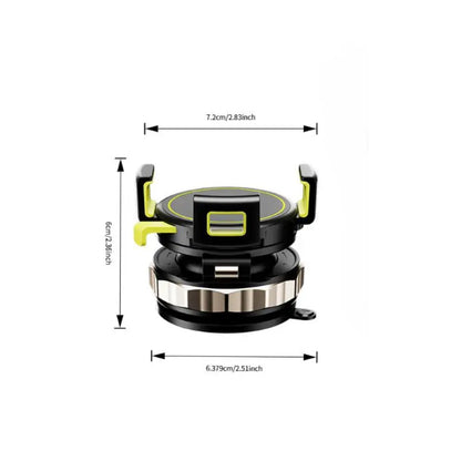 Magnetic Phone Mount Car Phone Mount Adjustable Multi-Functional Super-Strong 360° Rotating Touch-Sensitive Essential Travel Accessory for Motorists Mag Safe